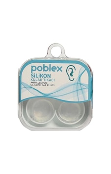 Poblex Silikon Kulak Tıkacı - Kulak Koruyucu Tıpası Saf Silikon 2'li