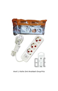 2 Metre Askı Aparatlı Anahtarlı 3lü Grup Priz Royaleks-68134 Diğer 2 Metre Askı Aparatlı Anahtarlı 3lü Grup Priz Royaleks-68134 Diğer