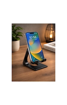 Dekoratif Telefon Standı Siyah Siyah Dekoratif Telefon Standı Siyah Siyah