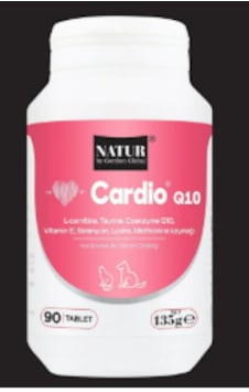 Natur Cardio Q10 Kedi Ve Köpekler İçin Kalp Sağlığı Ve Koenzim Q10 Tableti 90 Adet Ekonomik Paket Natur Cardio Q10 Kedi Ve Köpekler İçin Kalp Sağlığı Ve Koenzim Q10 Tableti 90 Adet Ekonomik Paket