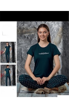 Sude Charme Kadın Milan Bisiklet Yaka Kısa Kol Pijama Takımı P300/421- 1 Adet 001 Sude Charme Kadın Milan Bisiklet Yaka Kısa Kol Pijama Takımı P300/421- 1 Adet 001