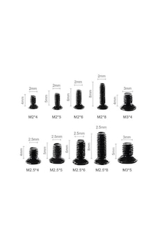 Htf 500 Adet Mini Km Vida Seti M2/m2,5/m3mm Gümüş Yıldız Kafa 50 Şer Adet 10 Çeşit Şeffaf Çantada Htf 500 Adet Mini Km Vida Seti M2/m2,5/m3mm Gümüş Yıldız Kafa 50 Şer Adet 10 Çeşit Şeffaf Çantada