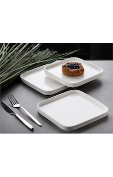 Gönül Gnl 3470 Porselen Kare Tabak 6 Lı Gönül Gnl 3470 Porselen Kare Tabak 6 Lı