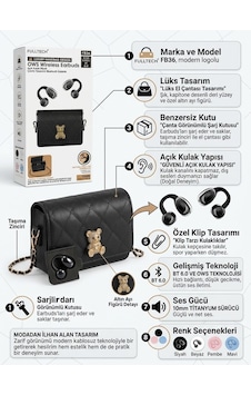 Fulltech Fb36 Çanta Tasarımlı Ows Kulaklık - Bayi Depom Fulltech Fb36 Çanta Tasarımlı Ows Kulaklık - Bayi Depom
