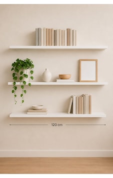 Yankı-byeg 120 Cm 3lü Mat Beyaz Mdf Gizli Montaj Ahşap Duvar Rafı Uçan Raf Kitaplık Yankı-byeg 120 Cm 3lü Mat Beyaz Mdf Gizli Montaj Ahşap Duvar Rafı Uçan Raf Kitaplık