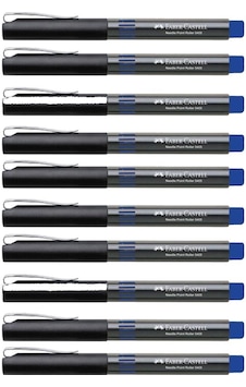 Faber Castell Needle 5405 0.5 İğne Uçlu Roller Kalem 10 Adet Mavi Faber Castell Needle 5405 0.5 İğne Uçlu Roller Kalem 10 Adet Mavi