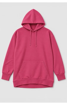 Markapia Kadın Kapüşonlu Cepli Sweatshirt Fuşya Markapia Kadın Kapüşonlu Cepli Sweatshirt Fuşya