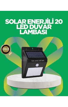 Solar Enerjili 20 Led Hareket Sensörlü Duvar Lambası 49295278 Solar Enerjili 20 Led Hareket Sensörlü Duvar Lambası 49295278