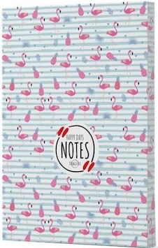 Flamingo 4 Çizgili Defter Yan Baskılı Siyah Flamingo 4 Çizgili Defter Yan Baskılı Siyah