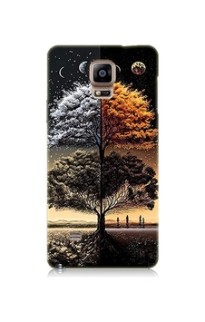 Samsung Galaxy Note 4 Uyumlu Gece Ve Gündüz Desenli Silikon Kılıf