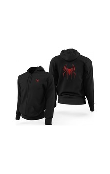 Tarzsokak Suit Spiderman Fermuarlı Kaps Onlu Sweatshirt 12927 Siyah Tarzsokak Suit Spiderman Fermuarlı Kaps Onlu Sweatshirt 12927 Siyah