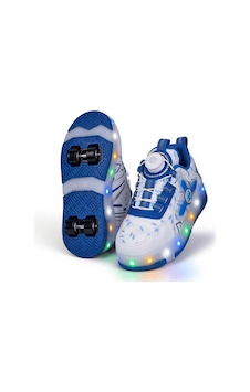 Elit Eyl034 Erkek Çocuk Rgb Led Işıklı Çıkarılabilir Tekerlekli Paten Ayakkabı Beyaz - Mavi Elit Eyl034 Erkek Çocuk Rgb Led Işıklı Çıkarılabilir Tekerlekli Paten Ayakkabı Beyaz - Mavi