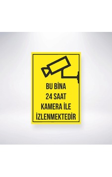 Bu Bina Kamera İle İzlenmektedir Sticker 20x28 Cm Bu Bina Kamera İle İzlenmektedir Sticker 20x28 Cm