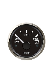 KUS Atık Su Göstergesi Siyah 240–33 Ohm 12/24V 52 MM KUS Atık Su Göstergesi Siyah 240–33 Ohm 12/24V 52 MM