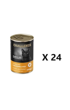 Challenge Tavuklu Ve Ciğerli Kedi Konservesi 400 G X 24 Adet Challenge Tavuklu Ve Ciğerli Kedi Konservesi 400 G X 24 Adet