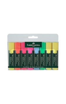 Ayrex Faber-castell Fosforlu Kalem, 6+2 Li Poşet, 6 Renk Genel Ayrex Faber-castell Fosforlu Kalem, 6+2 Li Poşet, 6 Renk Genel