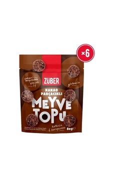 Meyve Topu Kakao Parçacıklı 80g X 6 Adet Meyve Topu Kakao Parçacıklı 80g X 6 Adet