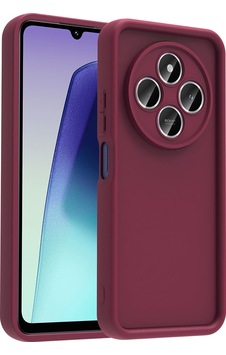 Xiaomi Redmi 14c Kılıf Kamera Korumalı Zore Ananas Kapak Mürdüm Xiaomi Redmi 14c Kılıf Kamera Korumalı Zore Ananas Kapak Mürdüm