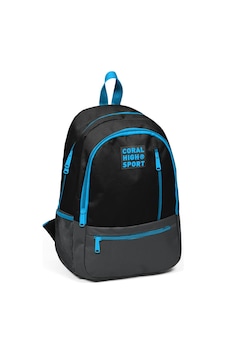 Coral High Sport Siyah Gri Üç Bölmeli Sırt Çantası 23458 Coral High Sport Siyah Gri Üç Bölmeli Sırt Çantası 23458