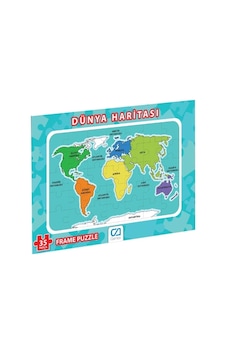 Dünya Haritası Frame Puzzle 35 Parça Dünya Haritası Frame Puzzle 35 Parça