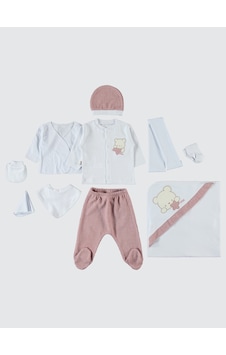 Civil Baby Unisex Bebek 10'lu Zıbın Seti 0-1 Ay Somon Civil Baby Unisex Bebek 10'lu Zıbın Seti 0-1 Ay Somon