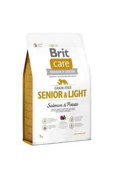 Brit Care Light Tahılsız Somonlu Patatesli Yaşlı Köpek Maması 3 KG