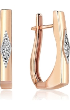 Reis T9347 Pars Square 1 Earring Altın Reis T9347 Pars Square 1 Earring Altın
