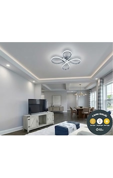 Daisy 4 Lü Krom Plafonyer Avize 3 Renkli Salon, Çocuk Odası, Mutfak Ve Antre İçin Şık Aydınlatma