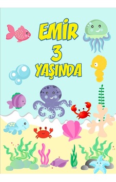 Su Altı Yaşamı Doğum Günü Afişi - 100x150 Cm Su Altı Yaşamı Doğum Günü Afişi - 100x150 Cm