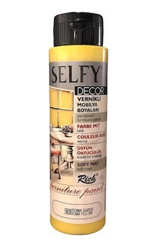 Rich Selfy Decor Vernikli Boya 500Cc 5808 Roma Sarısı Rich Selfy Decor Vernikli Boya 500Cc 5808 Roma Sarısı