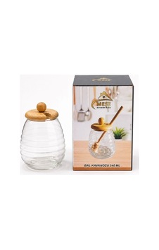 Meşe Bal Kavanozu Kaşıklı 340 Ml . Meşe Bal Kavanozu Kaşıklı 340 Ml .