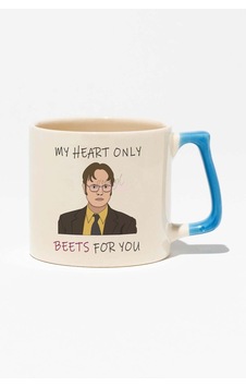 My Heart Only Beets For You Dwight Schrute The Office Baskılı Mavi Kulplu Modern Seramik Kupa MAvi My Heart Only Beets For You Dwight Schrute The Office Baskılı Mavi Kulplu Modern Seramik Kupa MAvi