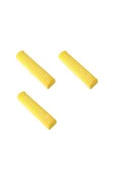 Scratch Anet Kelebek Sıkma Mekanizmalı Mikrofiber Yedek Sarı Mop Süngeri 3'lü