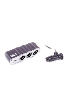 Oto Çakmaklık Çoklayıcı 3& 39lü Çakmak Soketi 1 Usb Girişi Ont128