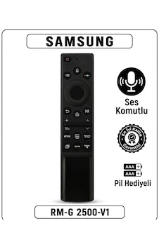 Samsung Uyumlu Kumanda 2500 V1 Sesli Kumanda Pil Samsung Uyumlu Kumanda 2500 V1 Sesli Kumanda Pil