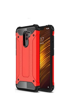 Kilifone - Xiaomi Uyumlu Pocophone F1 - Kılıf Çift Katman Zırh Tank Crash Military Kapak - Kırmızı Kilifone - Xiaomi Uyumlu Pocophone F1 - Kılıf Çift Katman Zırh Tank Crash Military Kapak - Kırmızı