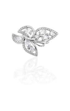 Oya Silver Zirkon Taşlı Gümüş Minimal Kelebek Broş Oyot407 Oya Silver Zirkon Taşlı Gümüş Minimal Kelebek Broş Oyot407
