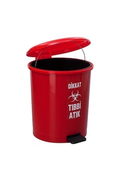 Safell İç Kovalı Pedallı Tıbbi Atık Çöp Kovası Kırmızı 30 L Kırmızı Safell İç Kovalı Pedallı Tıbbi Atık Çöp Kovası Kırmızı 30 L Kırmızı