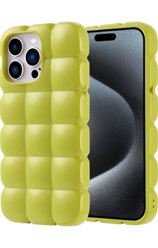 Apple Uyumlu iPhone 15 Pro Max Kılıf Parlak Esnek Silikon Zore Dom Dom Kapak Yeşil Apple Uyumlu iPhone 15 Pro Max Kılıf Parlak Esnek Silikon Zore Dom Dom Kapak Yeşil
