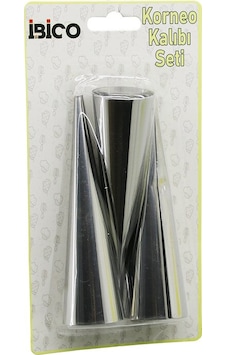 3pcs Metal Korneo Kalıp - Pasta Dekorasyon Aparatı Çap:3.4cm X Uzunluk:12cm Brkt-921602 5332 3pcs Metal Korneo Kalıp - Pasta Dekorasyon Aparatı Çap:3.4cm X Uzunluk:12cm Brkt-921602 5332