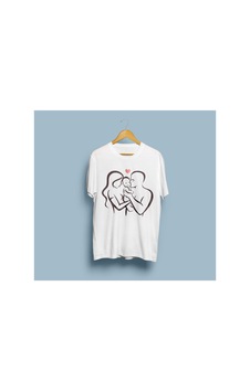 Bahriyeli Collection Oversize Akrep Baskılı Tasarım T-shirt Beyaz