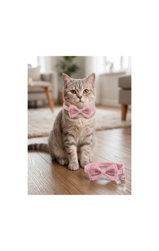 Rest To Funny Cat Papyon Çınçınlı Ekose Detay Rest To Funny Cat Papyon Çınçınlı Ekose Detay