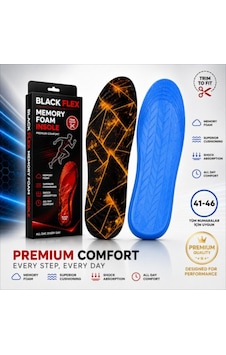 Perfect Fit Ark Destekli Siyah Gold Volt Erkek Memory Foam Darbe Emici Hafızalı İç Tabanlık 41-46 Numaraya Göre Kolay Kesilebilir Perfect Fit Ark Destekli Siyah Gold Volt Erkek Memory Foam Darbe Emici Hafızalı İç Tabanlık 41-46 Numaraya Göre Kolay Kesilebilir
