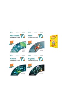 9. Sınıf 2025 Matematik Fizik Kimya Ve Biyoloji Tematik Soru Kitabı 4lü Set 9. Sınıf 2025 Matematik Fizik Kimya Ve Biyoloji Tematik Soru Kitabı 4lü Set