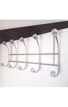 Askı Kapı Arkası Askılık 10 Kancalı Metal 37Cm Genişlik Metalik Askı Kapı Arkası Askılık 10 Kancalı Metal 37Cm Genişlik Metalik