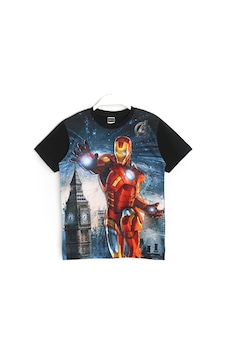 Dobakids 3d Erkek Çocuk Iron Man Demir Adam Baskılı T-shirt Siyah Dobakids 3d Erkek Çocuk Iron Man Demir Adam Baskılı T-shirt Siyah