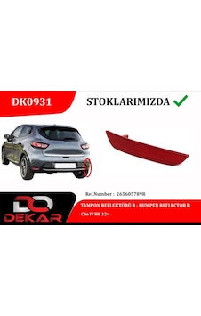 Tampon - 963 - Reflektörü R Clio Iv - Glblseme - Hb 12 1 Adet Tampon - 963 - Reflektörü R Clio Iv - Glblseme - Hb 12 1 Adet