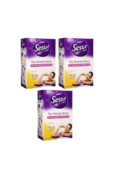 Sesu Papatya Tüy Sarartıcı Krem 3 x 53 G Sesu Papatya Tüy Sarartıcı Krem 3 x 53 G