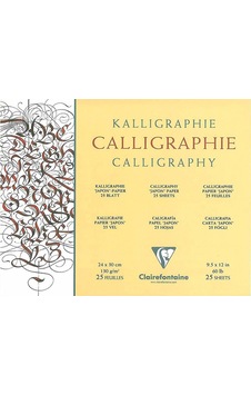Clairefontaine Calligraphy Blok 130gr 25 Yaprak 24x30 CM Clairefontaine Calligraphy Blok 130gr 25 Yaprak 24x30 CM