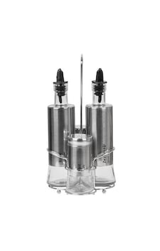 Epinox Leylak Cam Üstüne Çelik Kaplama Yağlık & Sirkelik & Tuzluk 4lü Set 300ml Lst-04 Metalik Gri Epinox Leylak Cam Üstüne Çelik Kaplama Yağlık & Sirkelik & Tuzluk 4lü Set 300ml Lst-04 Metalik Gri